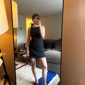 [SOLD] Los Angeles Apparel Rib Spaghetti Boatneck Dress